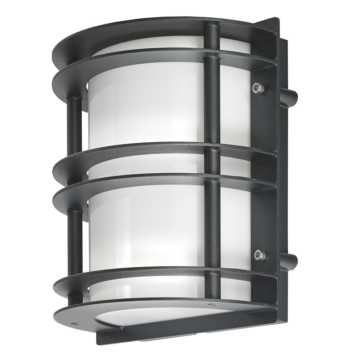 Stockholm Black Flush Mount Ceiling Light with Opal Glass