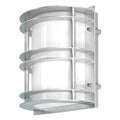 Stockholm Galvanized Flush Mount Ceiling Light with Opal Glass