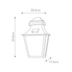 St Pauls 1 Light Wall Lantern