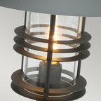 Stockholm 1-Light Grande Black Pedestal Lantern