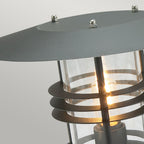 Stockholm 1-Light Grande Black Pedestal Lantern