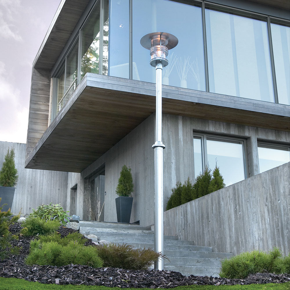 Stockholm 1-Light Grande Galvanized Lamp Post