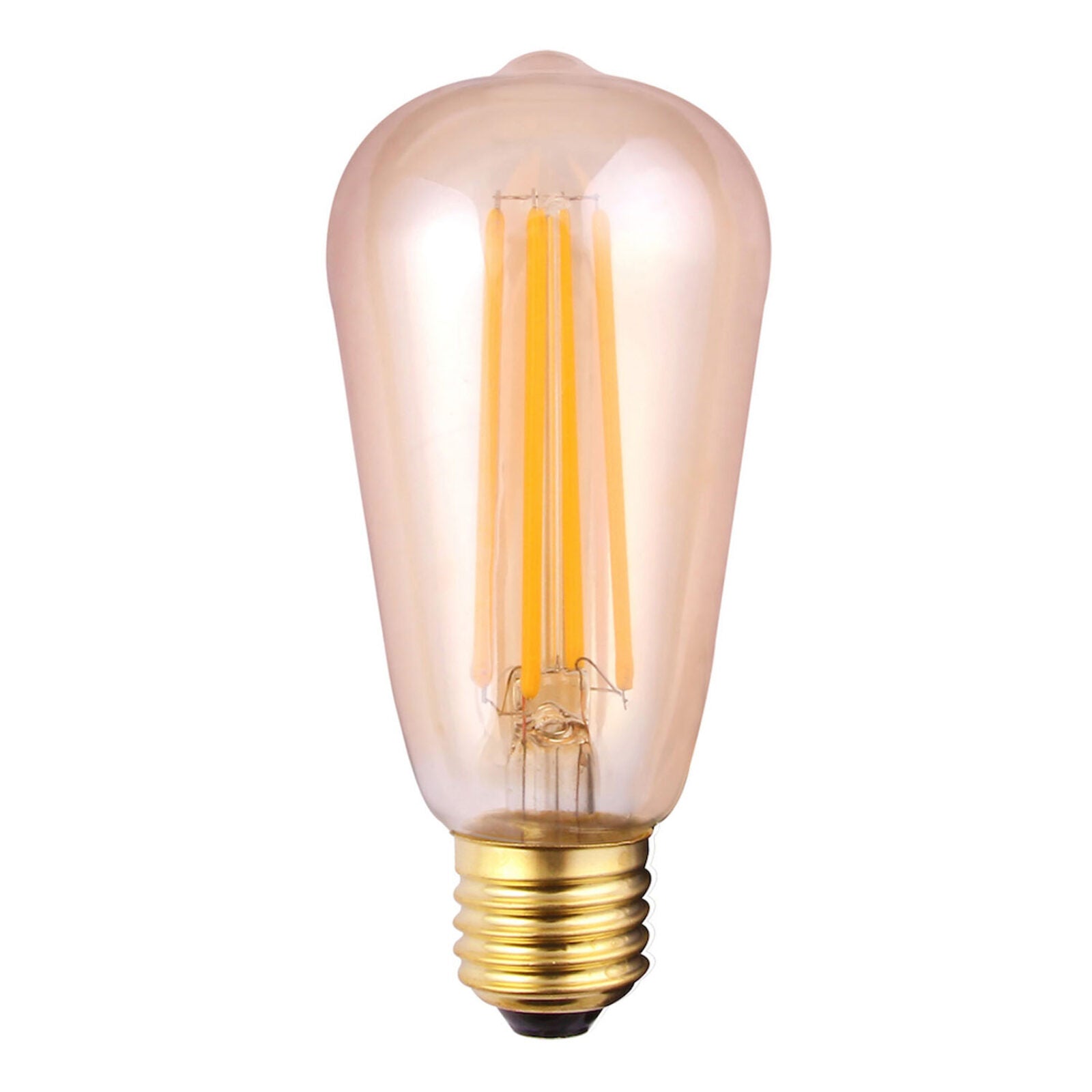 E27 6w ST58 Amber Warm White 2700k Dimmable