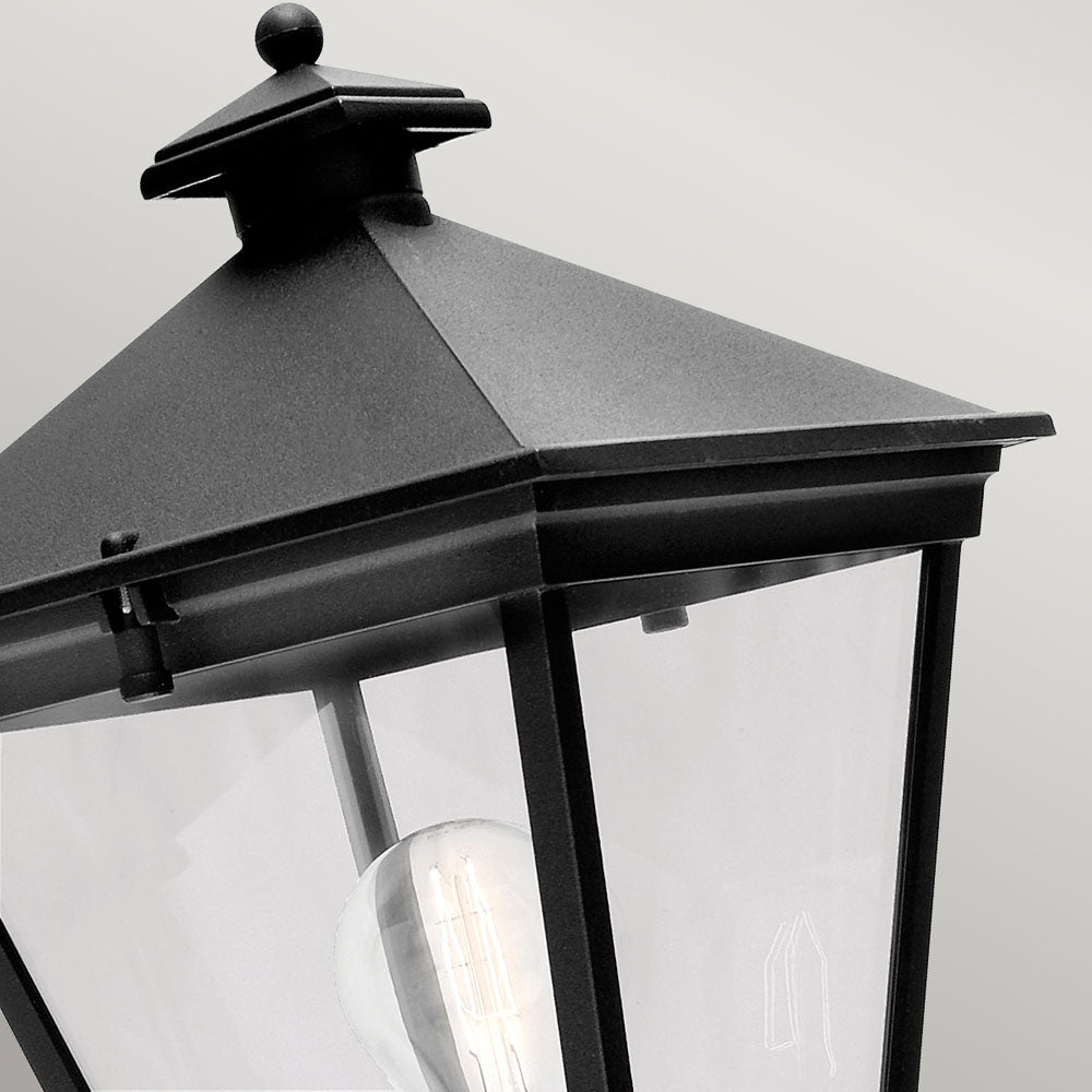 Turin Black Upward Wall Lantern