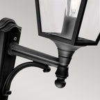 Turin Black Upward Wall Lantern