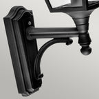 Turin Black Upward Wall Lantern