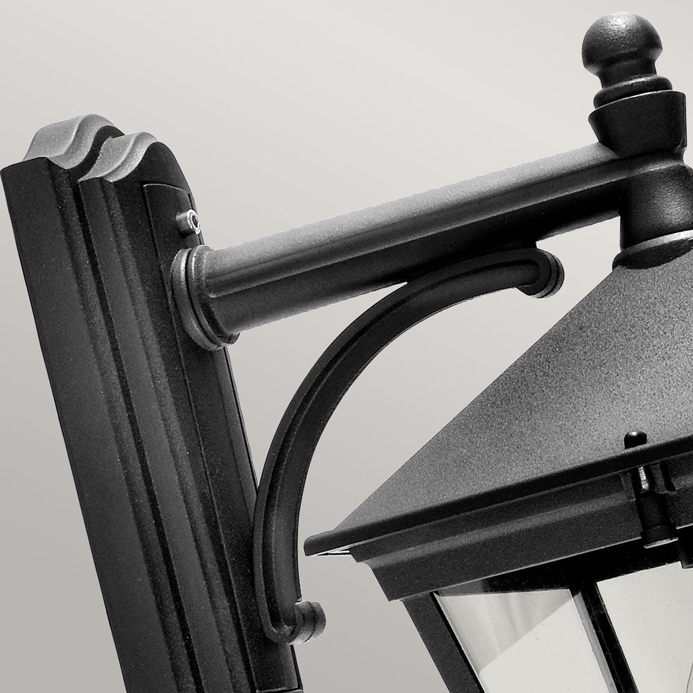 Turin Black Downward Wall Lantern