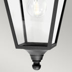 Turin Black Downward Wall Lantern