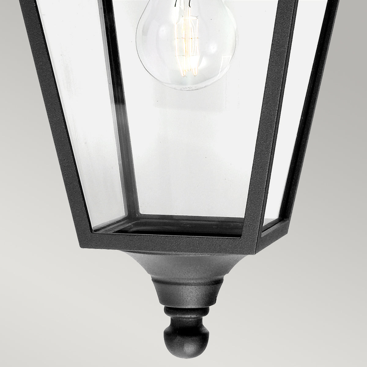 Turin Black Downward Wall Lantern