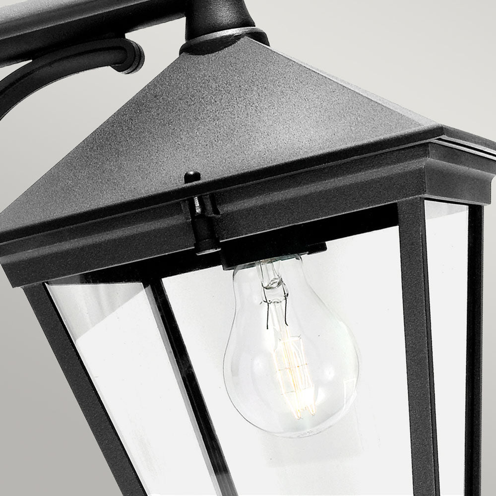 Turin Black Downward Wall Lantern