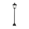 Turin 1-Light Black Pillar Lantern