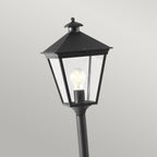 Turin 1-Light Black Pillar Lantern