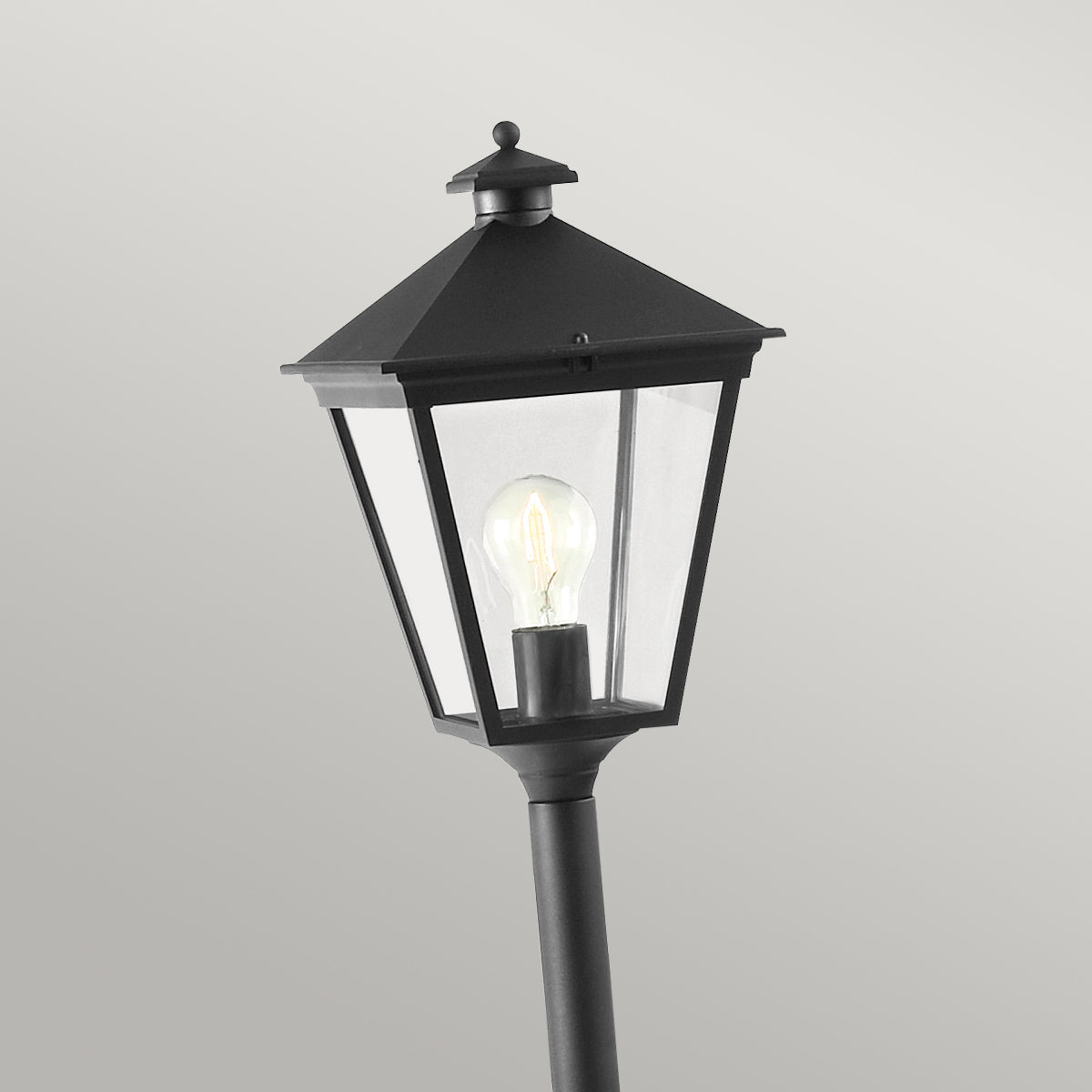 Turin 1-Light Black Pillar Lantern