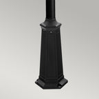 Turin Black Twin Post Light