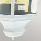 Turin 1 Light Half Lantern - White
