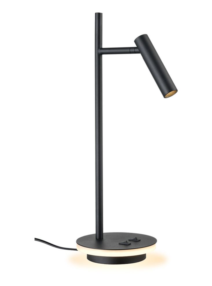 Lewis LED desk lamp with illuminated base