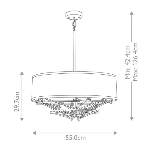 Taiko 4 Light Pendant
