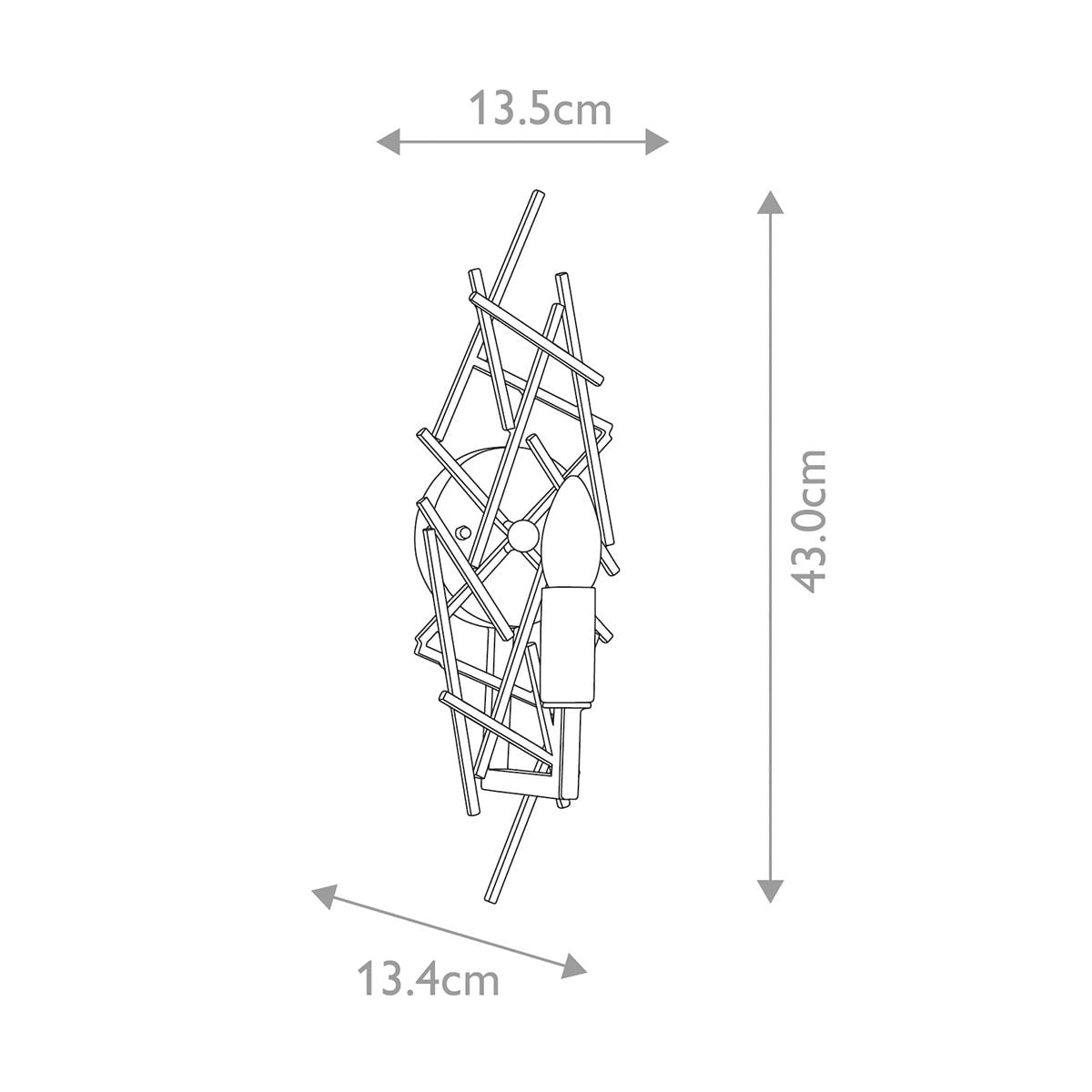 Taiko 1 Light Wall Light