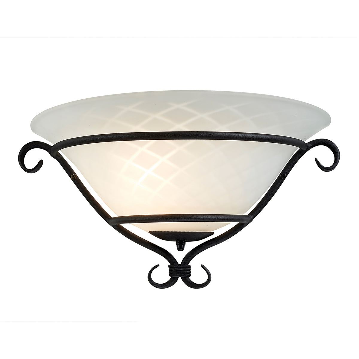 Torchiere Gothic Wall Uplighter (Black)