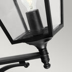 Turin Grande Black Upward Wall Lantern