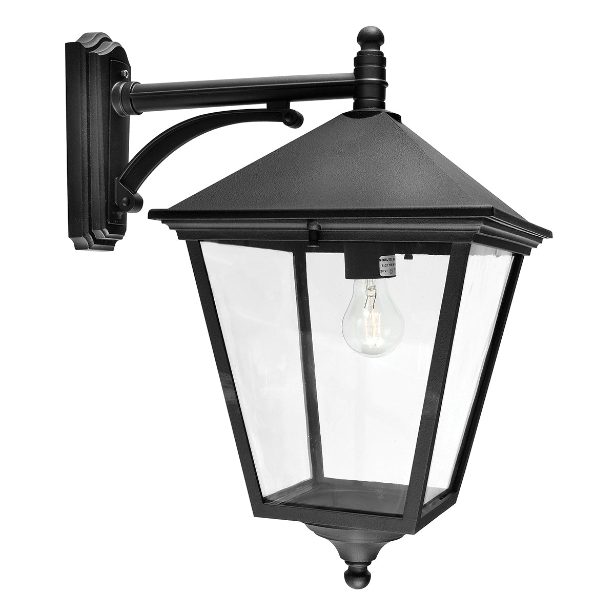 Turin Grande Black Downward Wall Lantern