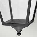 Turin Grande Black Downward Wall Lantern