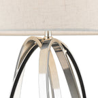 Trinity Table Lamp Polished Chrome With Shade