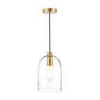 Archie Pendant Satin Bronze Glass