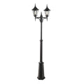 Valencia Black Twin Head Post Light
