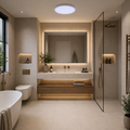 Westlite Vega 300mm LED Flush Ceiling Light White IP54 4000K