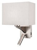 Orwell wall light with USB and reading light