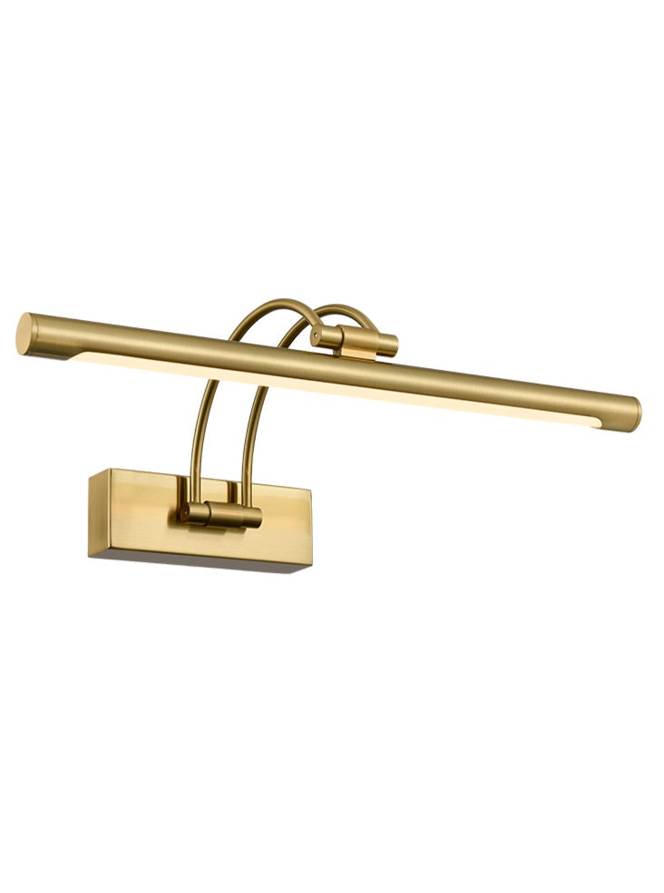 Nouveau Picture Light Aged Brass 8W