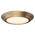 Welland Aged Brass Flush Mount Light (LED)
