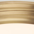 Welland Aged Brass Flush Mount Light (LED)