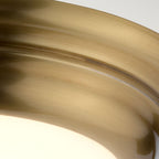 Welland Mini Aged Brass Flush Mount Light (LED)