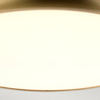 Welland Mini Aged Brass Flush Mount Light (LED)