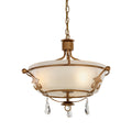 Windsor 3-Light Semi-Flush Mount (Gold Patina)