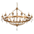 Windsor 12-Light Chandelier (Gold Patina)
