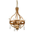 Windsor 4-Light Pendant (Gold Patina)