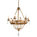 Windsor 6-Light Chandelier (Gold Patina)