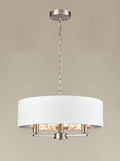 Windsor 3lt Pendant satin nickel