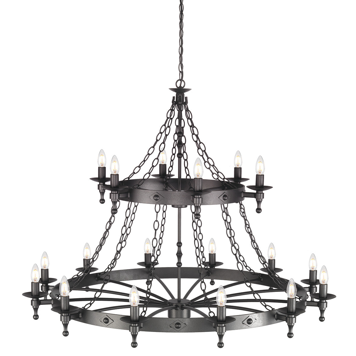 Warwick 18-Light Chandelier (Graphite)