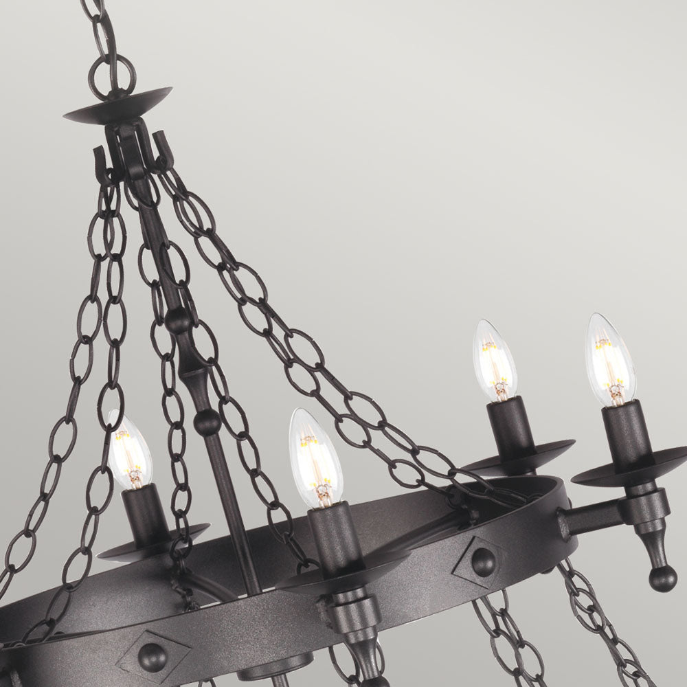Warwick 18-Light Chandelier (Graphite)