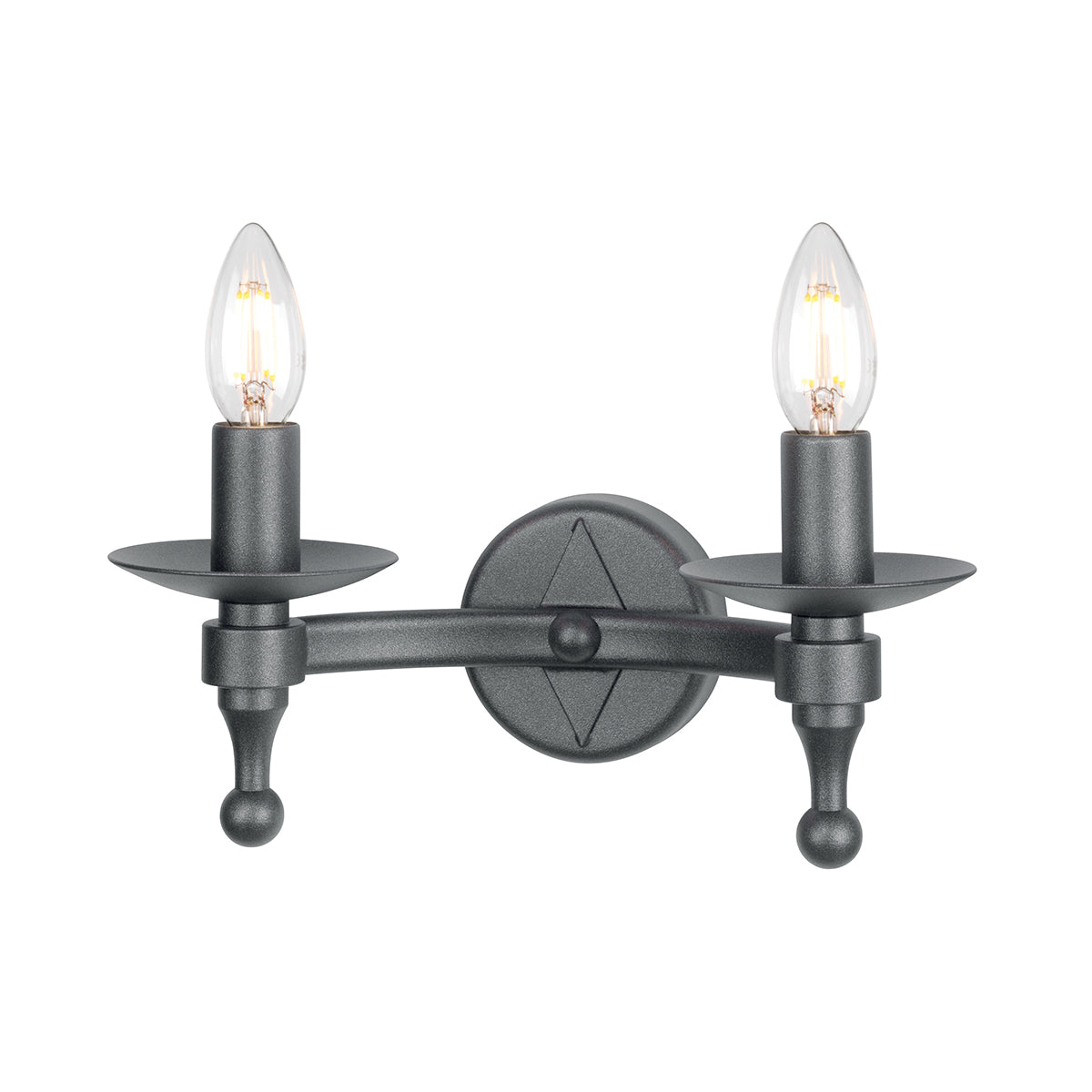 Warwick 2-Light Wall Sconce (Graphite)