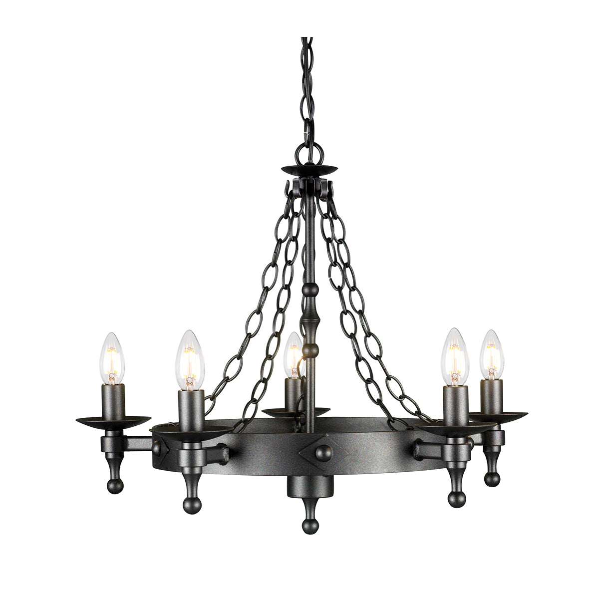 Warwick 5-Light Chandelier (Graphite)