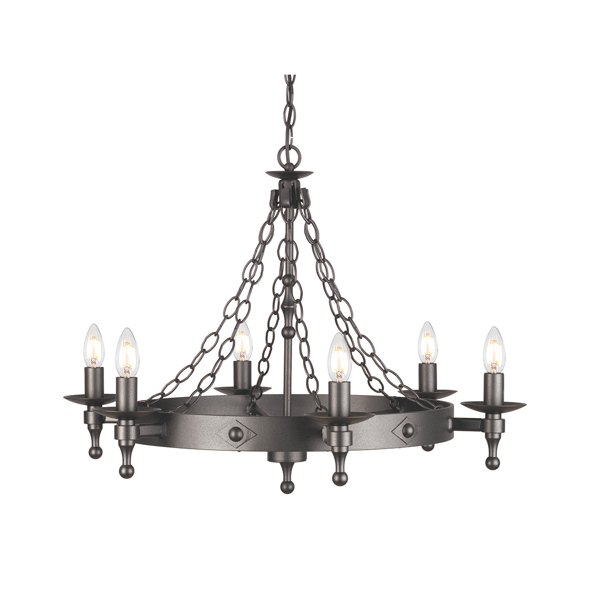 Warwick 6-Light Chandelier (Graphite)