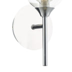Zeke Wall Light Polished Chrome Glass