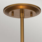 Ziggy 1lt Small Pendant - Lacquered Gold