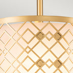 Ziggy 1lt Small Pendant - Lacquered Gold