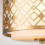 Ziggy 1lt Small Pendant - Lacquered Gold